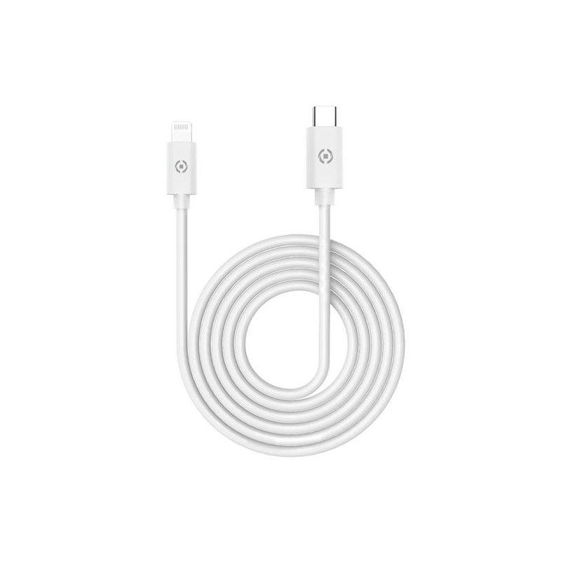 Image of Celly USBLIGHTTYPECWH cavo per cellulare Bianco 1 m USB C Lightning