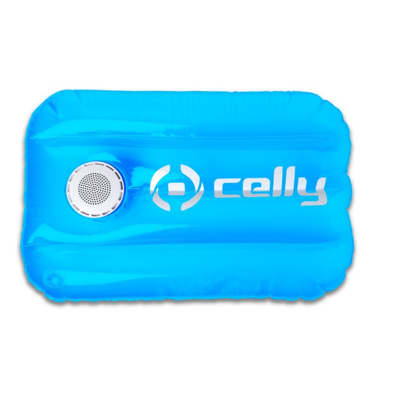 Image of Celly Poolpillow Altoparlante portatile mono Blu, Bianco 3 W