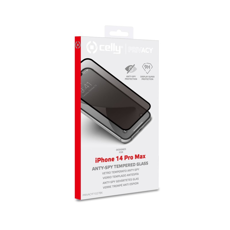 Image of Celly PRIVACYF1027BK protezione per lo schermo e il retro dei telefoni cellulari Pellicola proteggischermo trasparente Apple 1