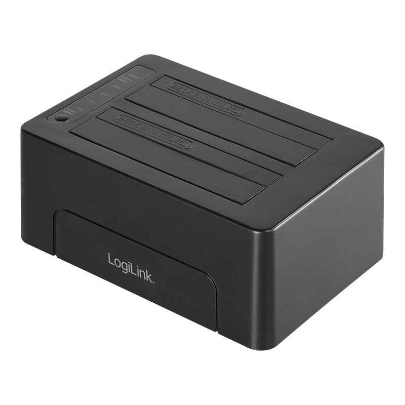 LogiLink QP0028 docking station per unità di archiviazione USB 3.2 Gen 2 (3.1 2) Type-C Nero