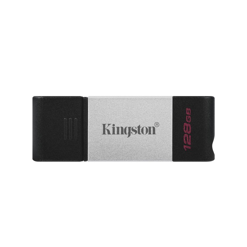 Image of Kingston Technology DataTraveler 80 unità flash USB 128 GB tipo-C 3.2 Gen 1 (3.1 1) Nero, Argento