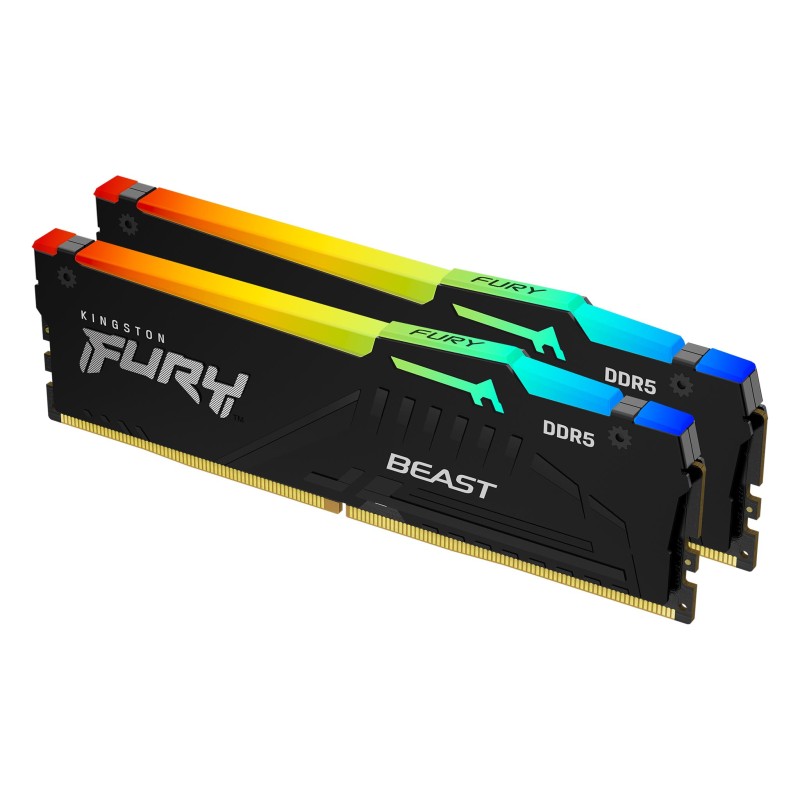 Kingston Technology FURY Beast RGB memoria 64 GB 2 x 32 DDR5 5600 MHz