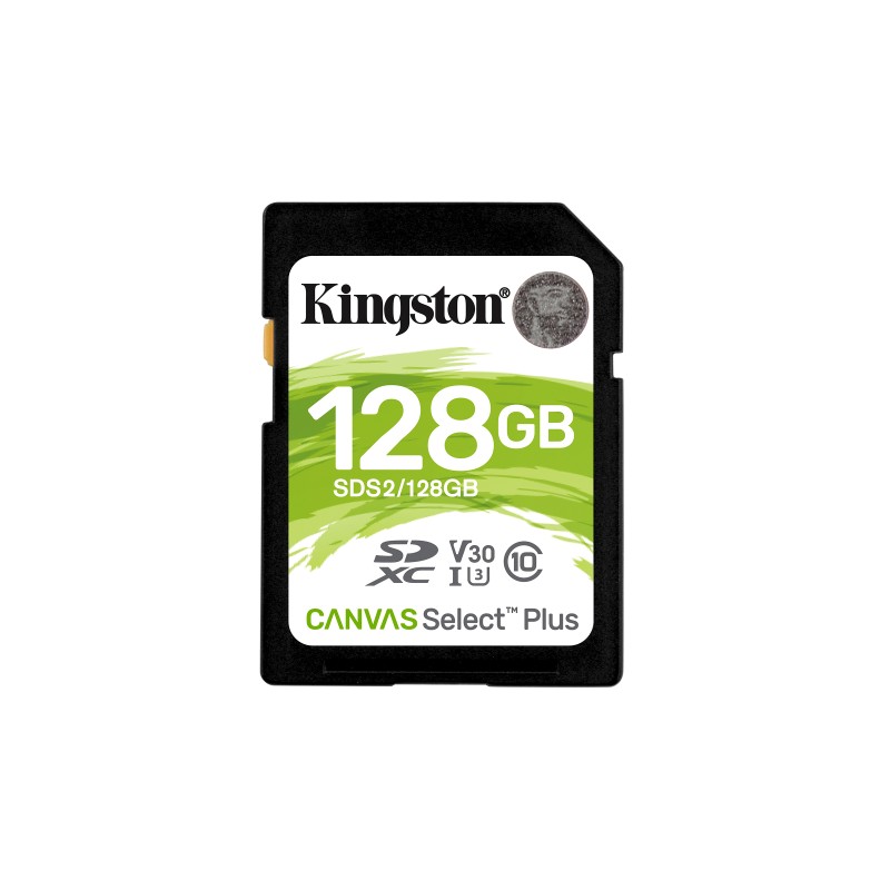 Image of Kingston Technology Scheda SDXC Canvas Select Plus 100R C10 UHS-I U3 V30 da 128GB