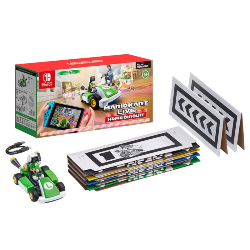 Image of Nintendo Mario Kart Live: Home Circuit Luigi Set modellino radiocomandato (RC) Auto Motore elettrico