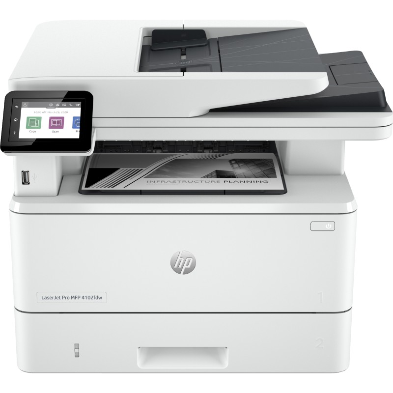 Image of HP LaserJet Pro Stampante multifunzione 4102dw, Bianco e nero, per Piccole medie imprese, Stampa, copia, scansione