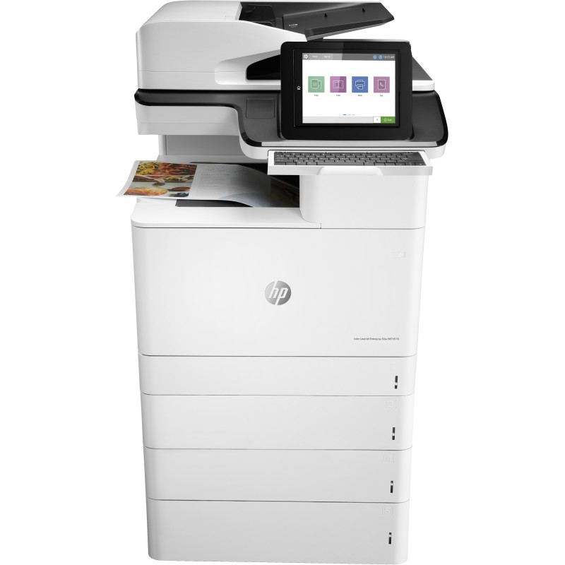 Image of HP Color LaserJet Enterprise Flow Stampante multifunzione M776z, Stampa, copia, scansione e fax, Stampa da porta USB frontale