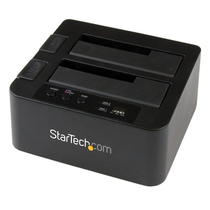 Image of StarTech.com Docking Station per Hard Disk a 2 Slot - Duplicatore Standalone USB 3.0 (5 Gbps)/eSATA SSD/HDD SATA III 2.5/3.5"