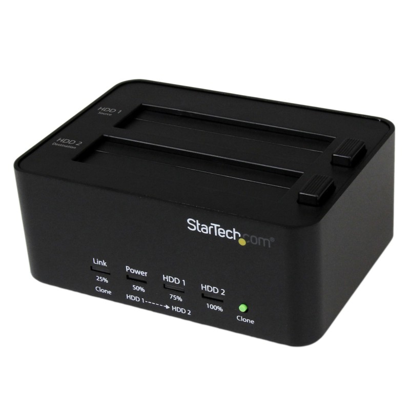 Image of StarTech.com Dock Duplicatore USB 3.0 a HD - di dischi rigidi/HDD indipendente Clonatore ed Eraser