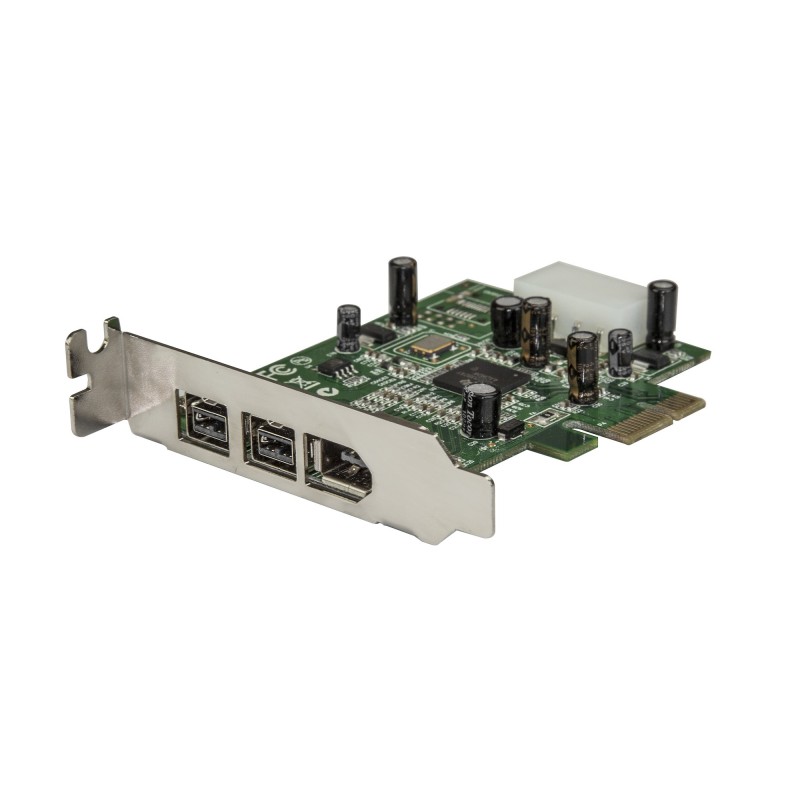 Image of StarTech.com Scheda adattatore PCI Express FireWire 2b 1a 1394 a basso profilo - 3 porte