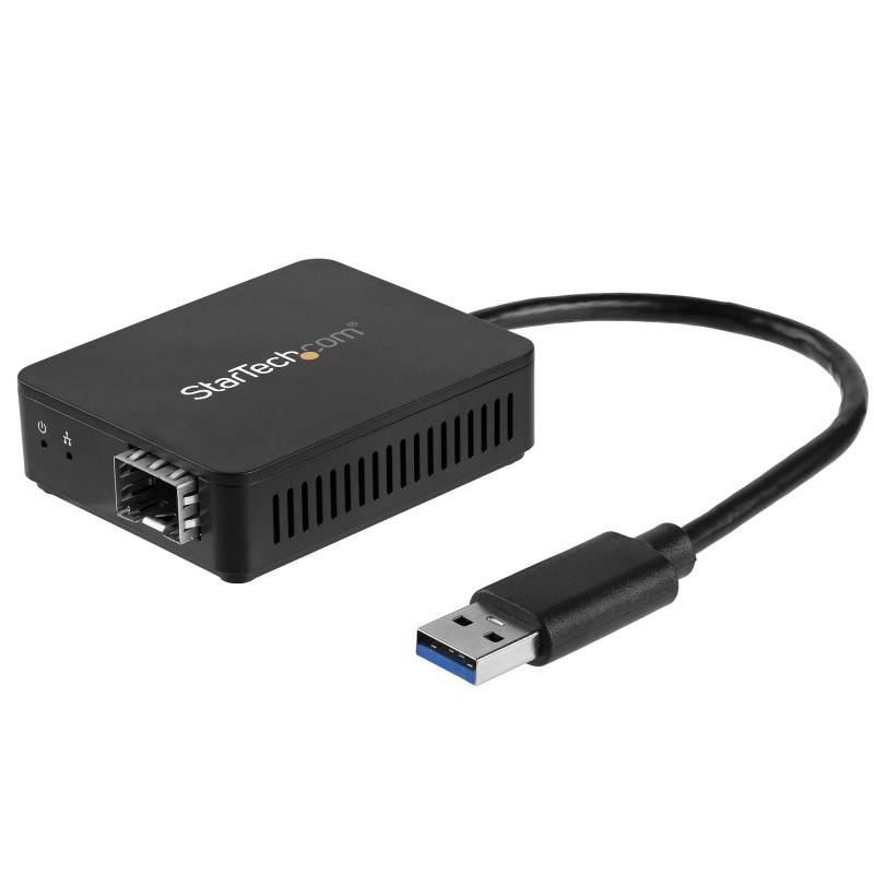 Image of StarTech.com Convertitore da USB 3.0 a Fibra ottica - adattatore compatto SFP aperto di rete Gigabit Compatibile con in