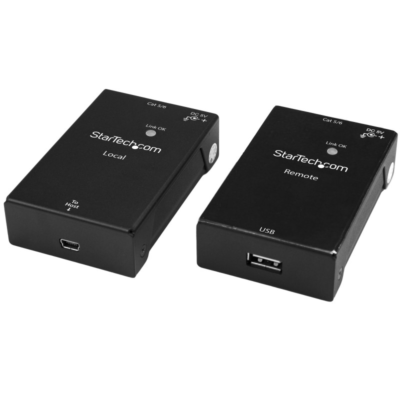 Image of StarTech.com Extender USB 2.0 su cavo Cat5e/Cat6 (RJ45) - Fino a 50m Kit adattatore per estensore porta ad alta velocità