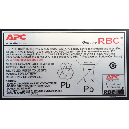 APC batteria UPS Acido piombo (VRLA) (RBC6)