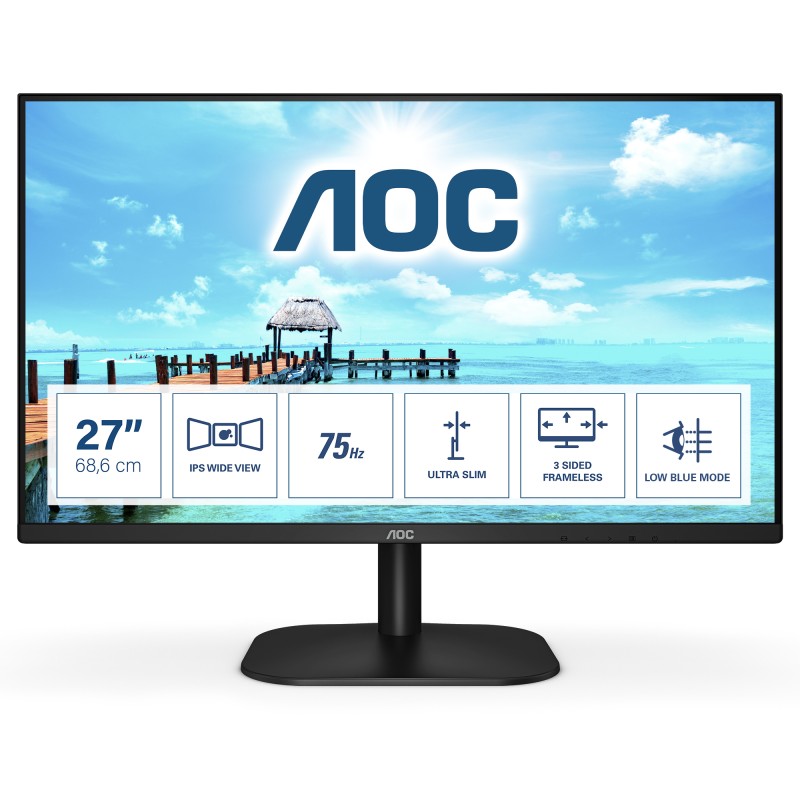 Image of AOC B2 27B2H/EU LED display 68.6 cm (27") 1920 x 1080 Pixel Full HD Nero