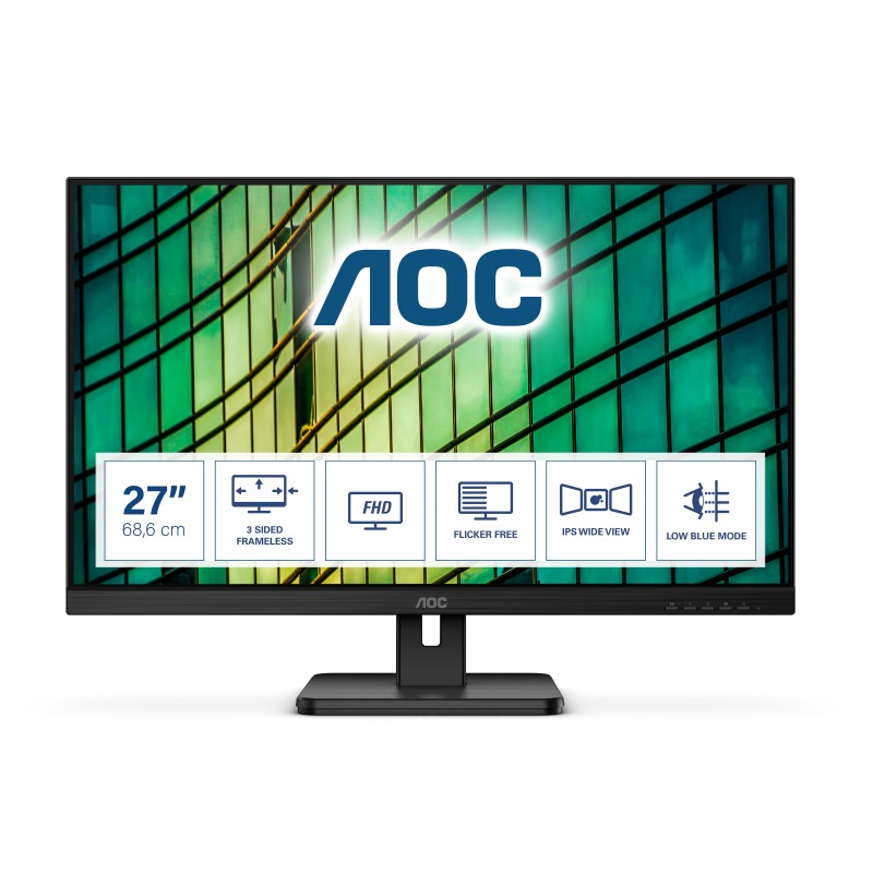 Image of AOC E2 27E2QAE Monitor PC 68.6 cm (27") 1920 x 1080 Pixel Full HD LCD Nero