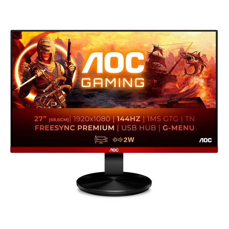 Image of AOC 90 Series G2790PX LED display 68.6 cm (27") 1920 x 1080 Pixel Full HD Nero
