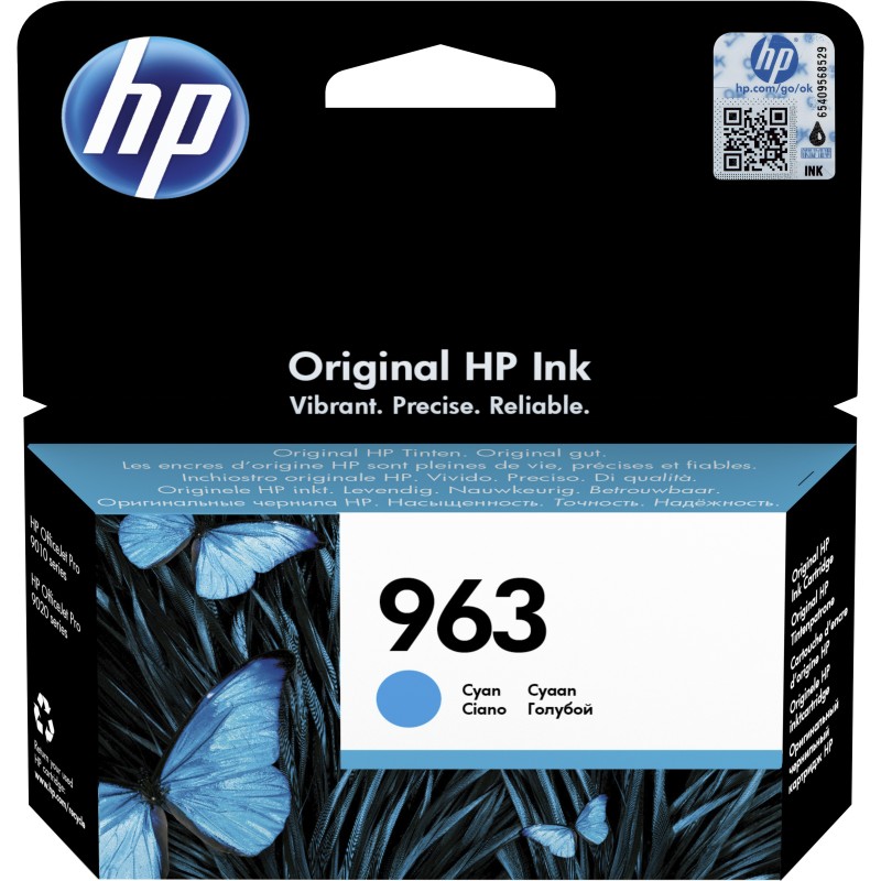 Image of HP Cartuccia di inchiostro ciano originale 963