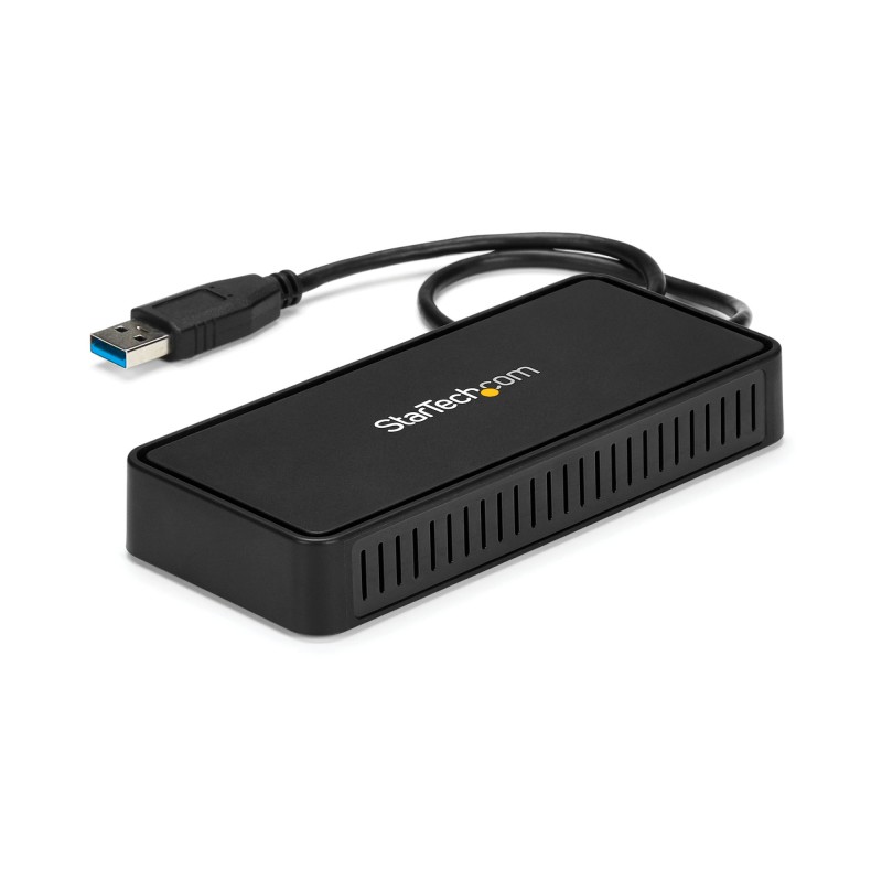 Image of StarTech.com USB 3.0 Mini Dock - Dual Monitor USB-A Docking Station con DisplayPort 4K 60Hz e Gigabit Ethernet Cavo di 30 cm