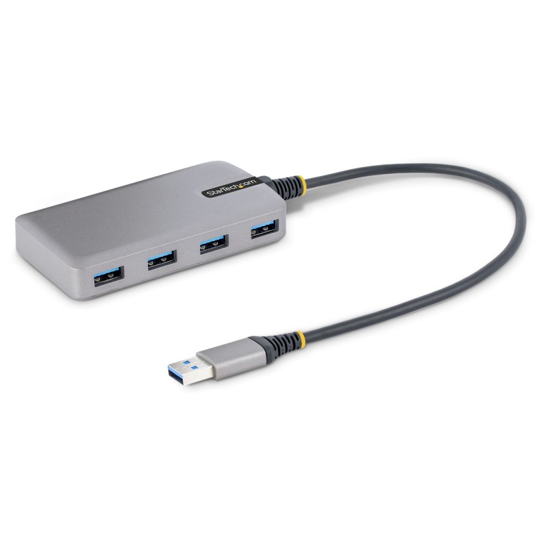 Image of StarTech.com Hub USB a 4 porte - 3.0 5Gbps alimentato via bus splitter da USB-A 4x portatile per desktop/notebook con ingresso