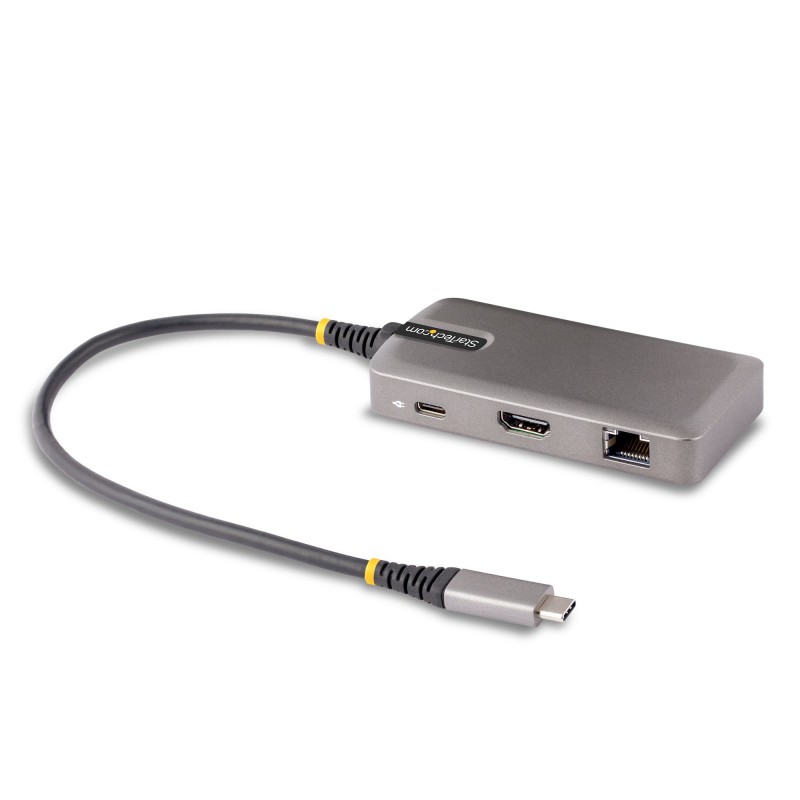 Image of StarTech.com Adattatore Multiporta USB-C - Docking Station USB Type C HDMI 4K 60Hz Hub a 2 Porte 3.0 5 Gbps PD 100W Pass-Trough