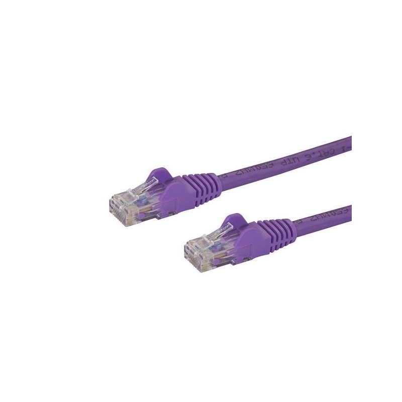 Image of StarTech.com Cavo di Rete Viola Cat6 UTP Ethernet Gigabit RJ45 Antigroviglio - 1m