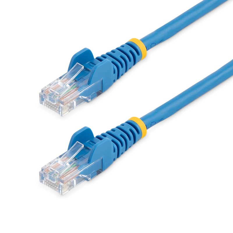 Image of StarTech.com Cavo di Rete da 50cm Blu Cat5e Ethernet RJ45 Antigroviglio