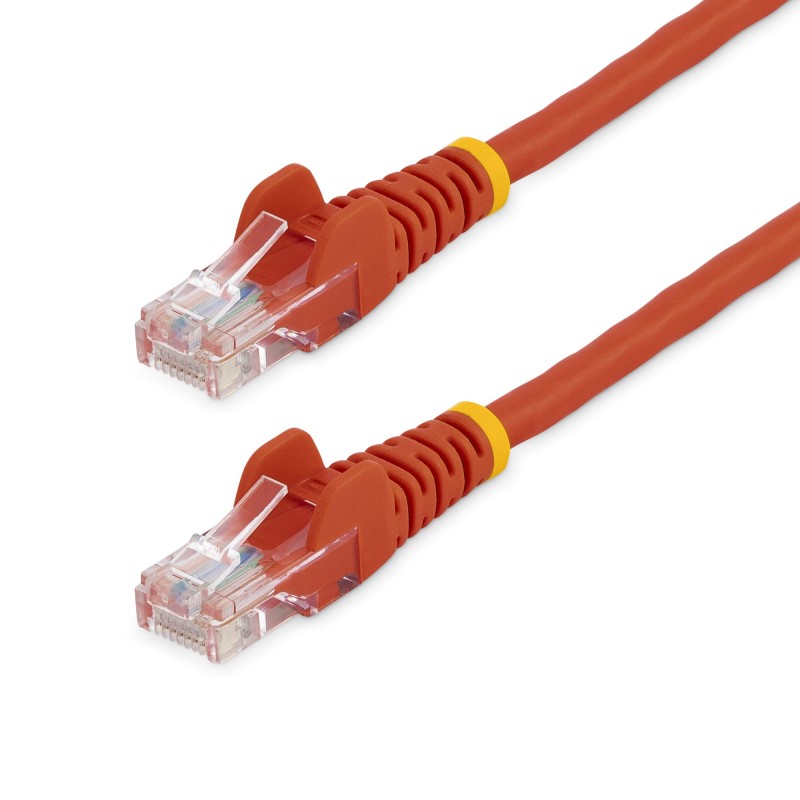 StarTech.com Cavo di Rete da 50cm Rosso Cat5e Ethernet RJ45 Antigroviglio