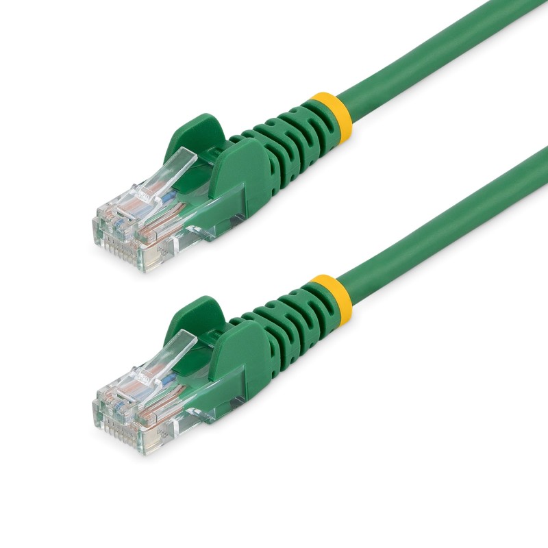 Image of StarTech.com Cavo di Rete da 50cm Verde Cat5e Ethernet RJ45 Antigroviglio