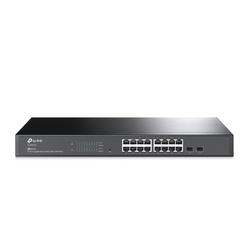 TP-Link JetStream TL-SG2218 switch di rete Gestito L2/L2+ Gigabit Ethernet (10/100/1000) 1U Nero