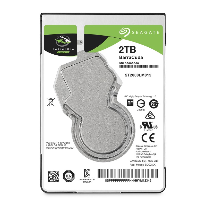 Seagate Barracuda 2.5" 2 TB Serial ATA III