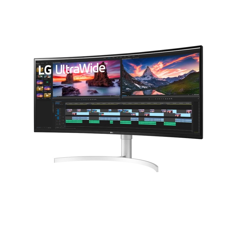 LG 38WN95CP-W Monitor PC 96.5 cm (38") 3840 x 1600 Pixel Quad HD+ QLED Bianco