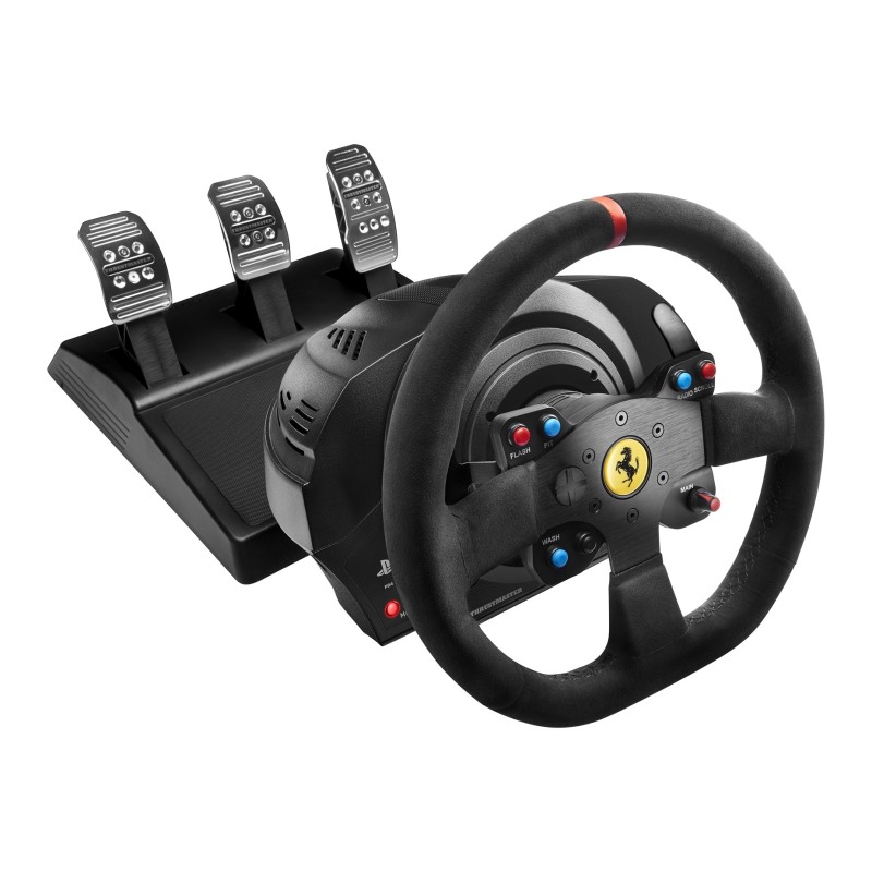 Image of Thrustmaster T300 Ferrari Integral Racing Wheel Alcantara Edition Nero Sterzo + Pedali Analogico/Digitale PC, Playstation 4. 3