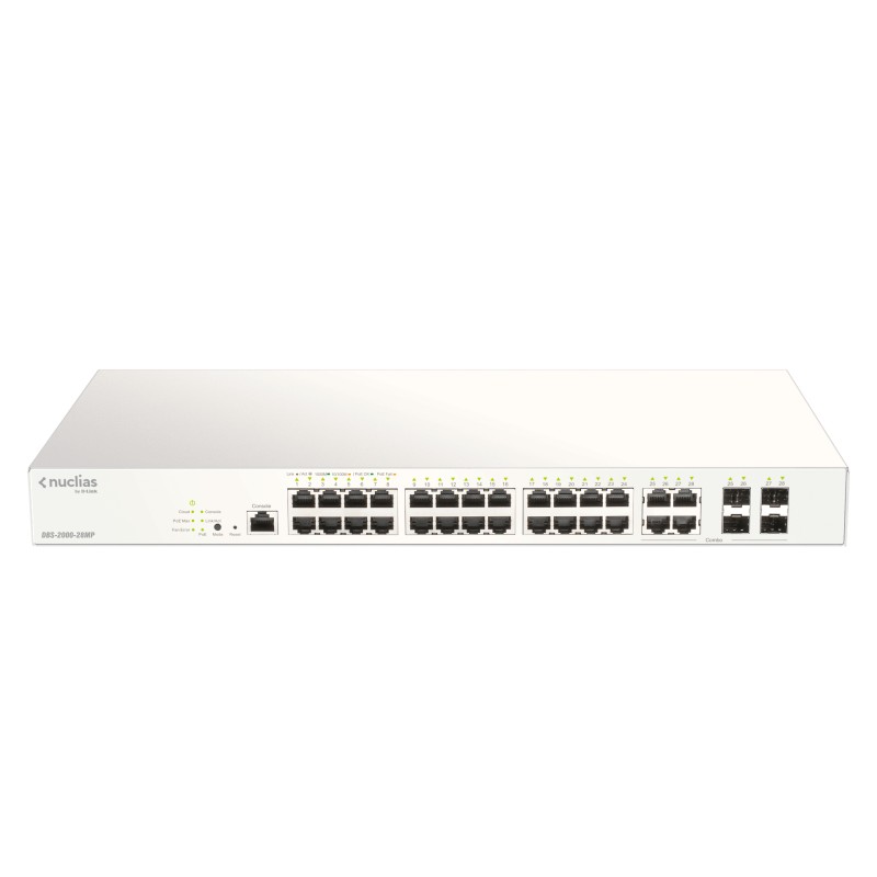 D-Link DBS-2000-28MP switch di rete Gestito L2 Gigabit Ethernet (10/100/1000) Grigio