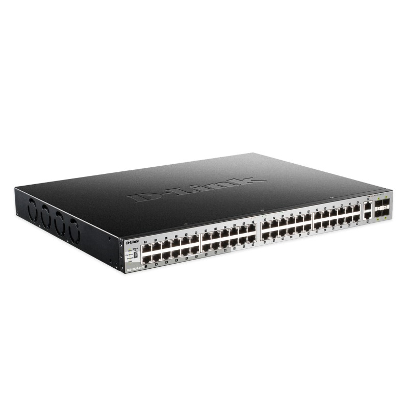 D-Link DGS-3130-54PS Gestito L3 Gigabit Ethernet (10/100/1000) Supporto Power over (PoE) Nero, Grigio