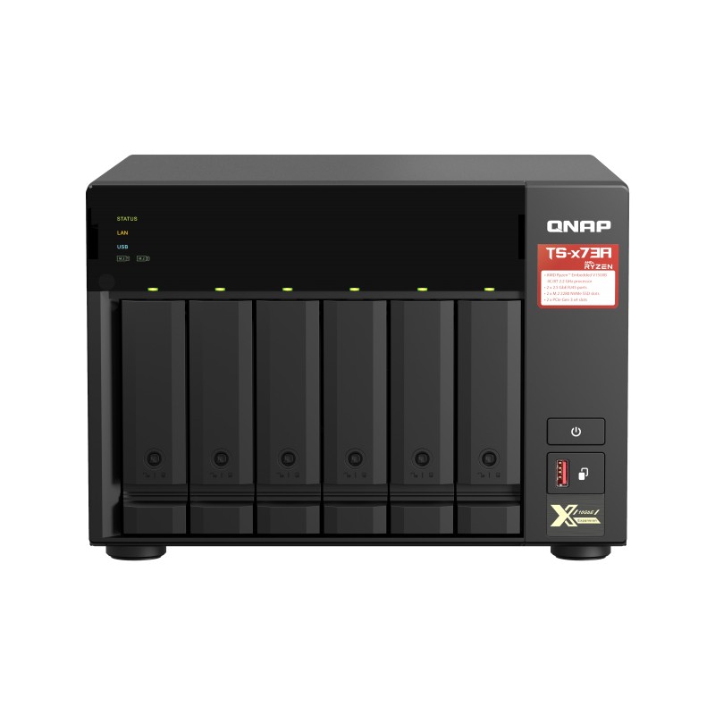 Image of QNAP TS-673A NAS Tower Collegamento ethernet LAN Nero V1500B057