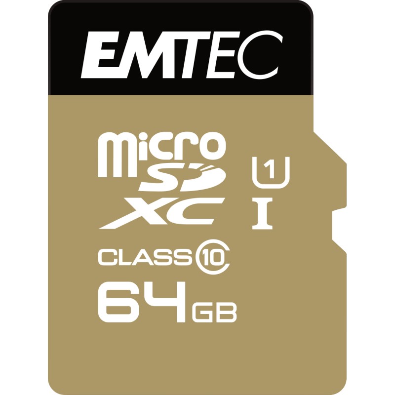 Image of Emtec microSD Class10 Gold+ 64GB MicroSDXC Classe 10