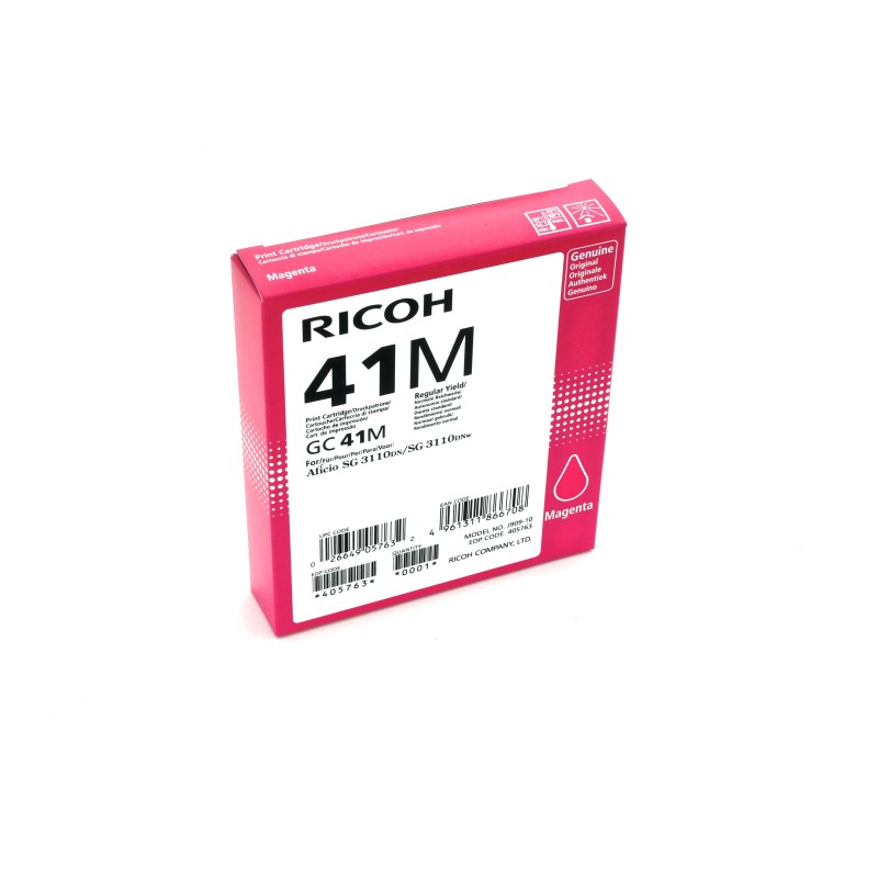 Image of Ricoh 405763 cartuccia Inkjet 1 pz Originale Resa standard Magenta