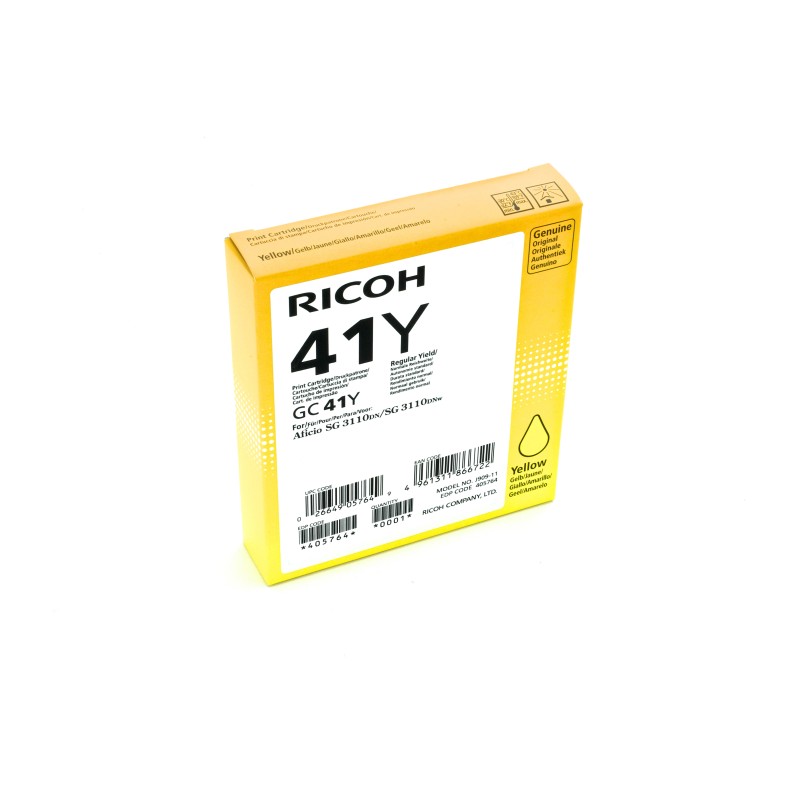 Image of Ricoh 405764 cartuccia Inkjet 1 pz Originale Resa standard Giallo