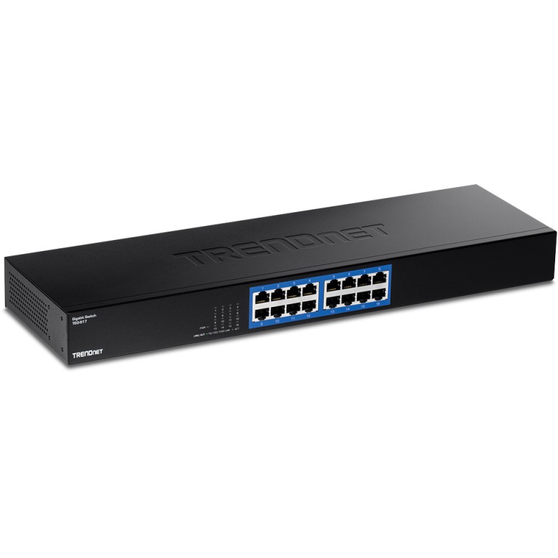 Trendnet TEG-S17 switch di rete Gigabit Ethernet (10/100/1000) Nero