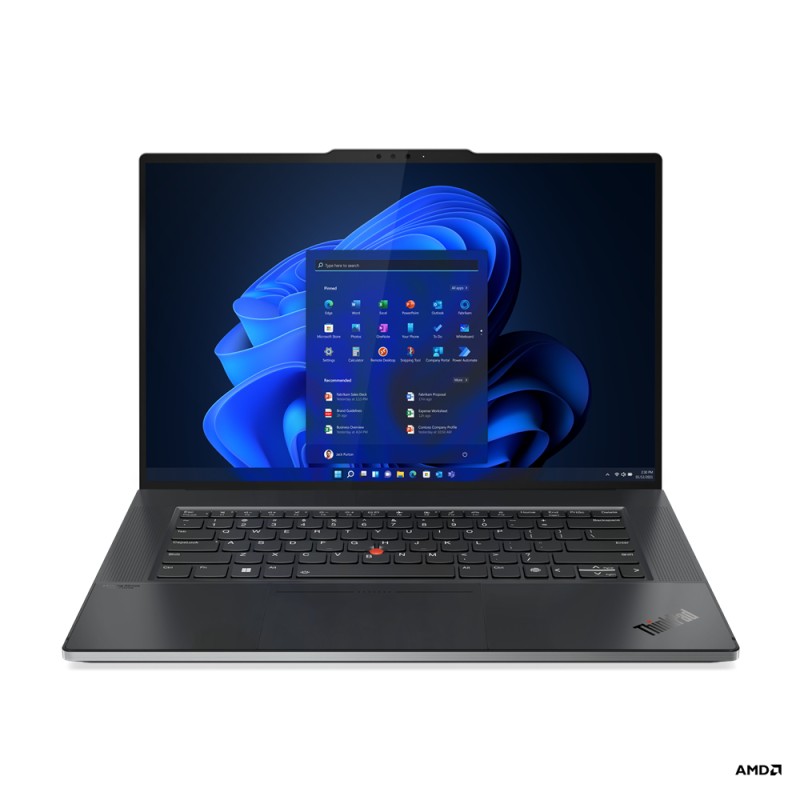 Image of Lenovo ThinkPad Z16 Computer portatile 40.6 cm (16") Touch screen WQUXGA AMD Ryzen™ 9 Pro 6950H 32 GB LPDDR5-SDRAM 1 TB SSD