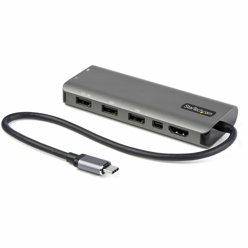 Image of StarTech.com Adattatore multiporta USB-C a HDMI o Mini DisplayPort 4K 60Hz - Dock USB Type C Convertitore con HUB 4 porte e