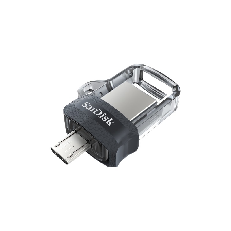 Image of SanDisk Ultra Dual m3.0 unità flash USB 256 GB Type-A / Micro-USB 3.2 Gen 1 (3.1 1) Nero, Argento, Trasparente