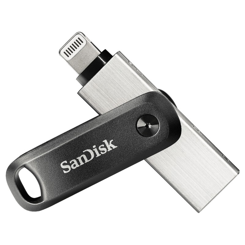 Image of SanDisk iXpand unità flash USB 64 GB Type-A / Lightning 3.2 Gen 2 (3.1 2) Nero, Argento