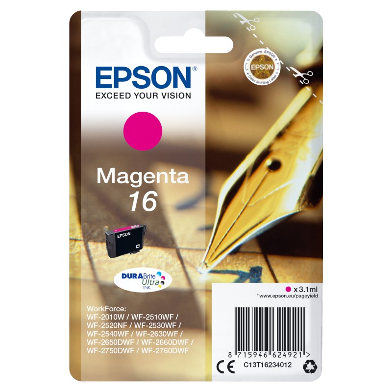 Image of Epson Pen and crossword Cartuccia Penna e cruciverba Magenta Inchiostri DURABrite Ultra 16