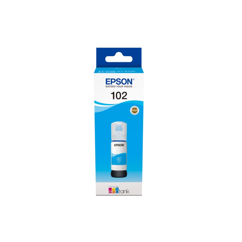 Image of Epson 102 EcoTank Cyan ink bottle