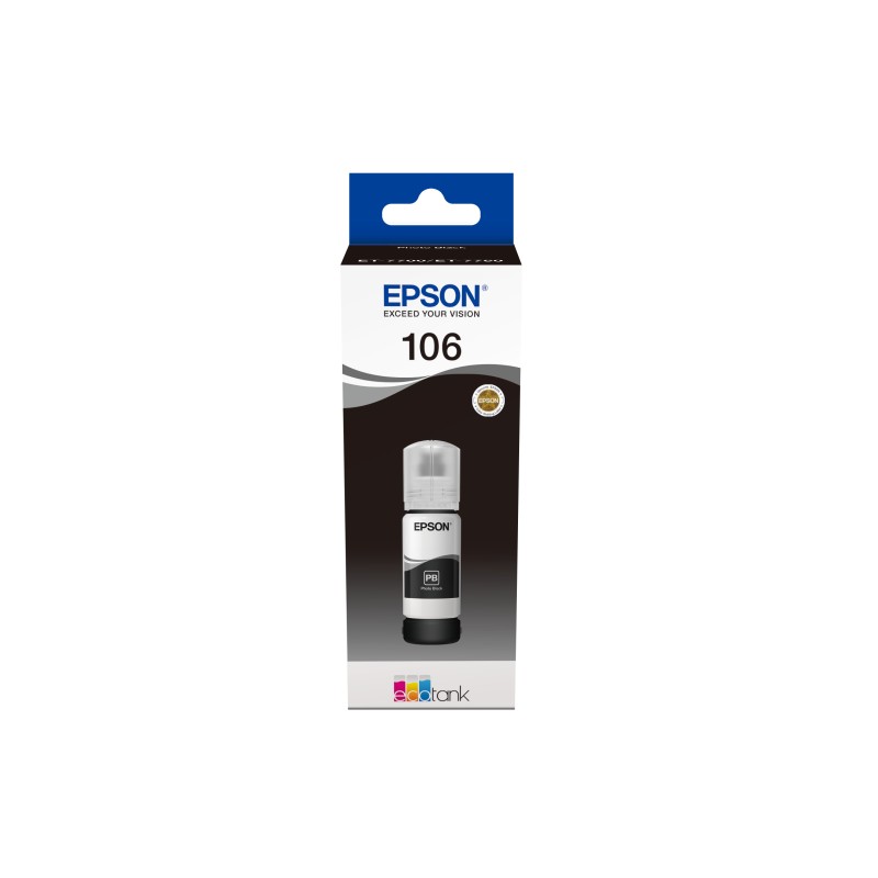 Image of Epson 106 EcoTank Photo nero ink bottle