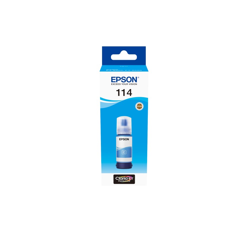 Image of Epson 114 EcoTank Cyan ink bottle