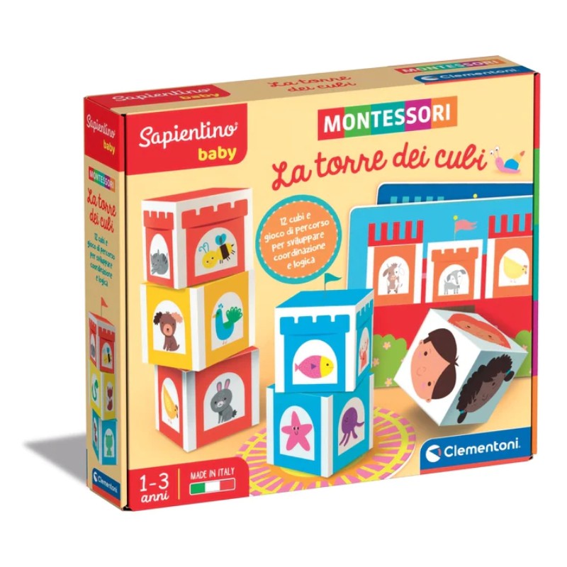 Image of Clementoni Sapientino Montessori La Torre dei Cubi