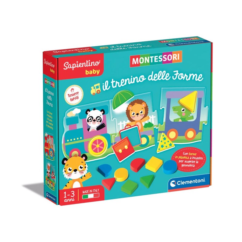 Image of Clementoni Montessori Il trenino delle forme