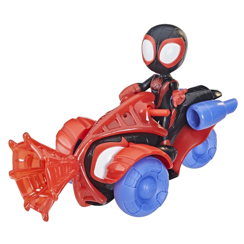 Image of Hasbro Marvel Spidey e I Suoi Fantastici Amici, set Techno Racer di Miles Morales: Spider-Man