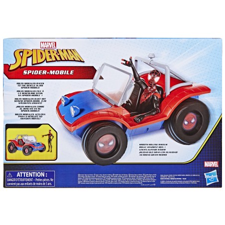 hasbro-marvel-spider-man-la-macchina-di-miles-morales-e-spider-ham-veicolo-da-15-cm-con-action-figure-per-bambini-dai-4-anni-in-